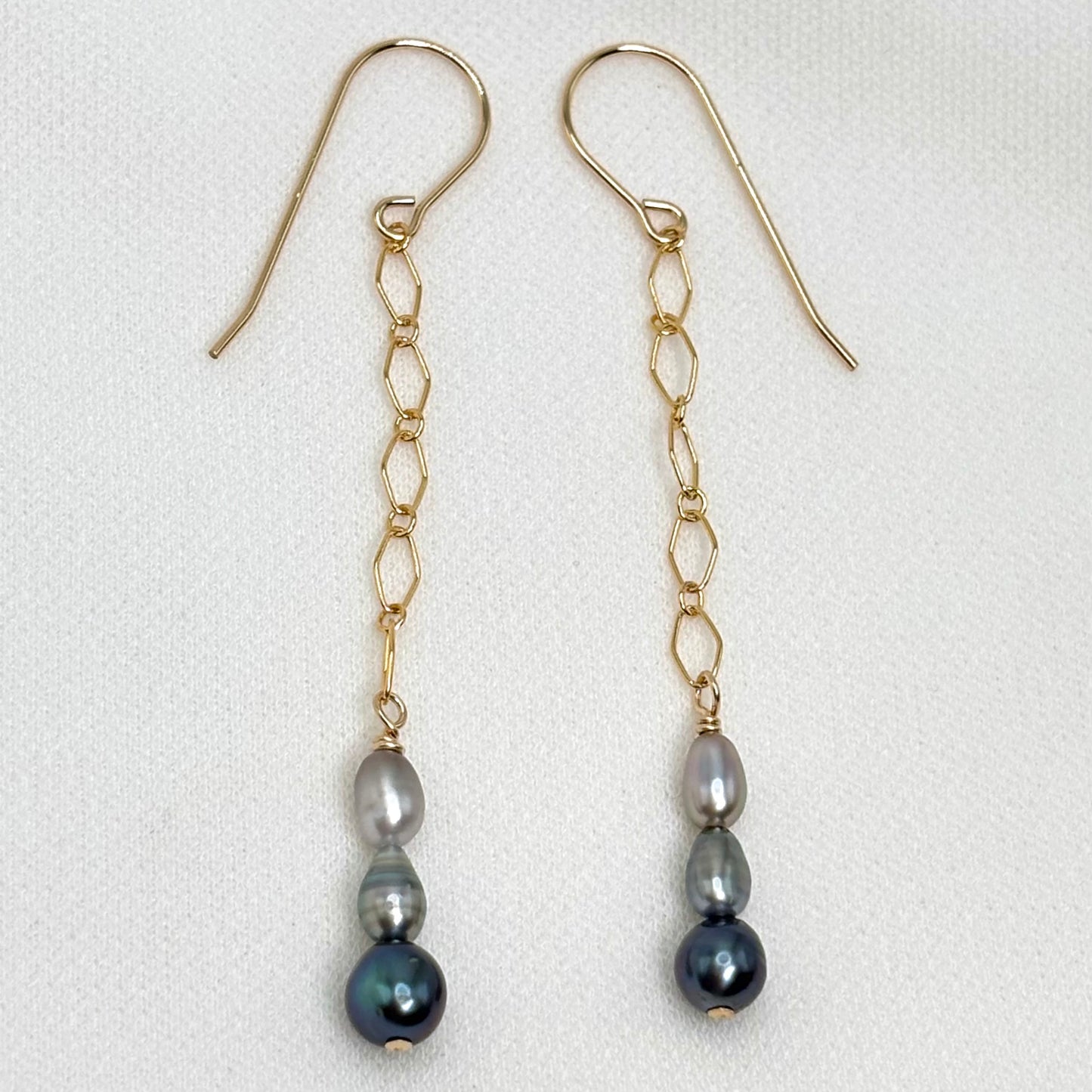 Tahitian Keshi Ombré Earrings