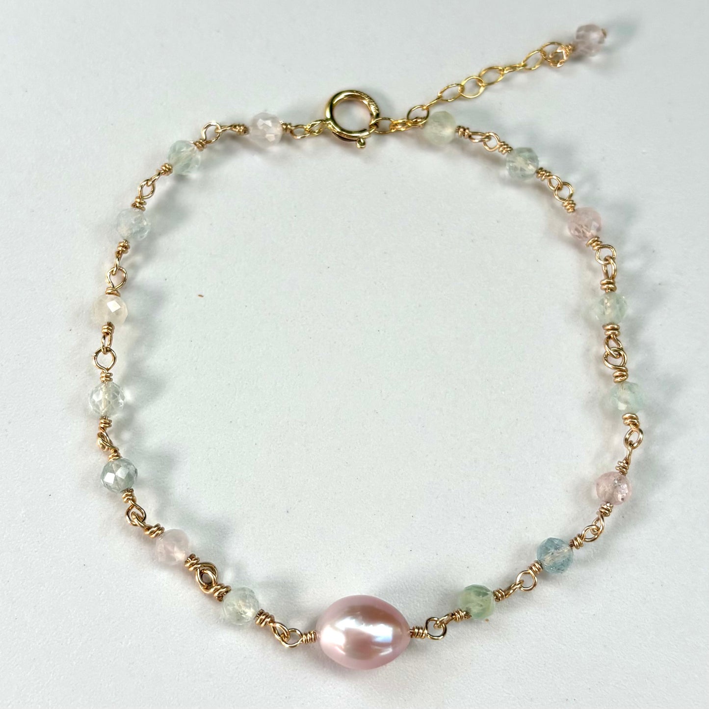 Pink Keshi Pearl Candy Bracelet