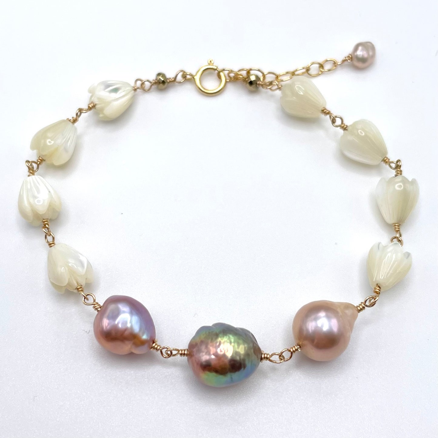 Edison Pearl Pikake Lei Bracelet