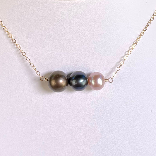 Tahitian Pearl Sunset Necklace