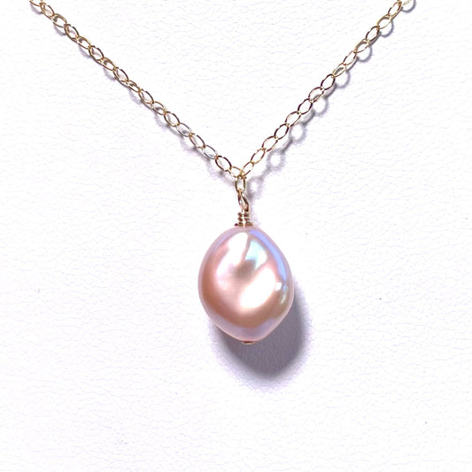Cotton Candy Keshi Pearl Necklace