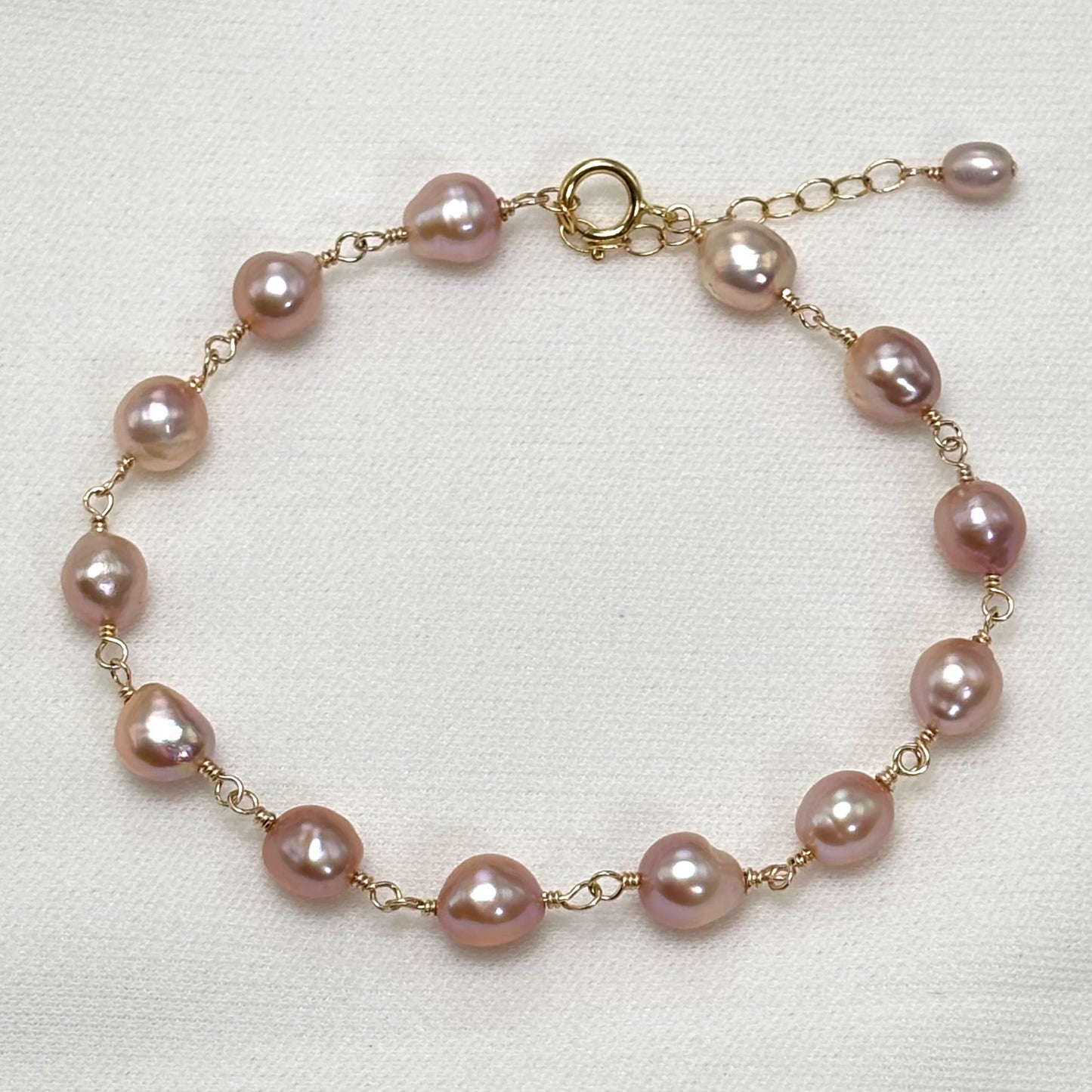 Pink Pearl Bracelet