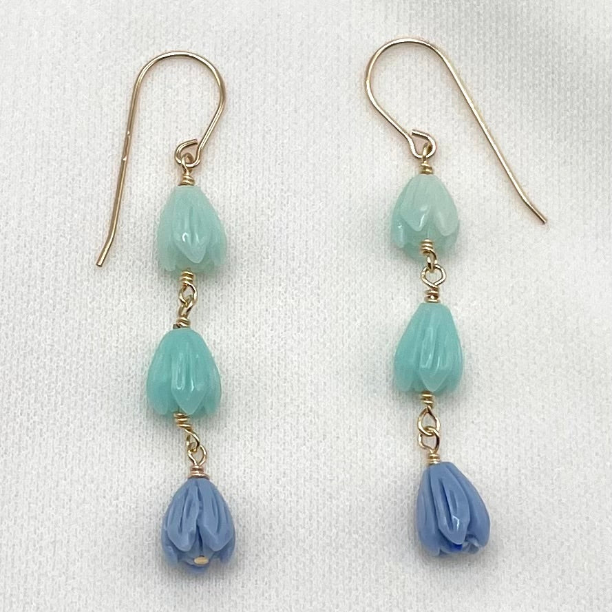 Ocean Ombré Pikake Earrings