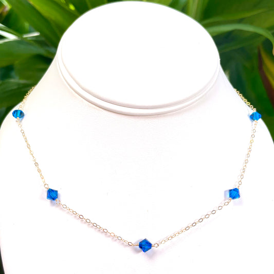 Greece Swarovski Crystal Necklace