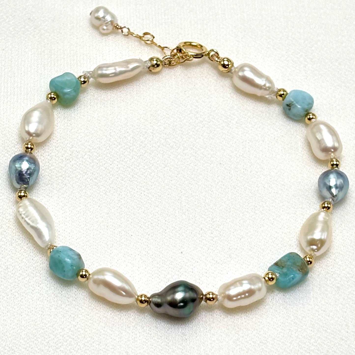 Larimar Wave Bracelet