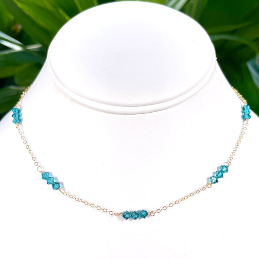Caribbean Swarovski Crystal Necklace