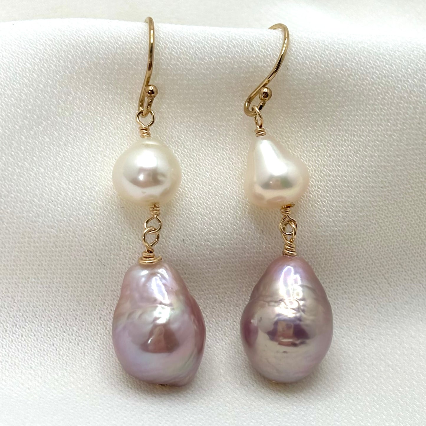 Pink Edison Pearl Candy Earrings