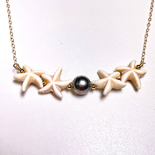 Tahitian Pearl Starfish Necklace