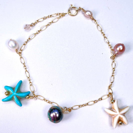 Starfish Charm Bracelet