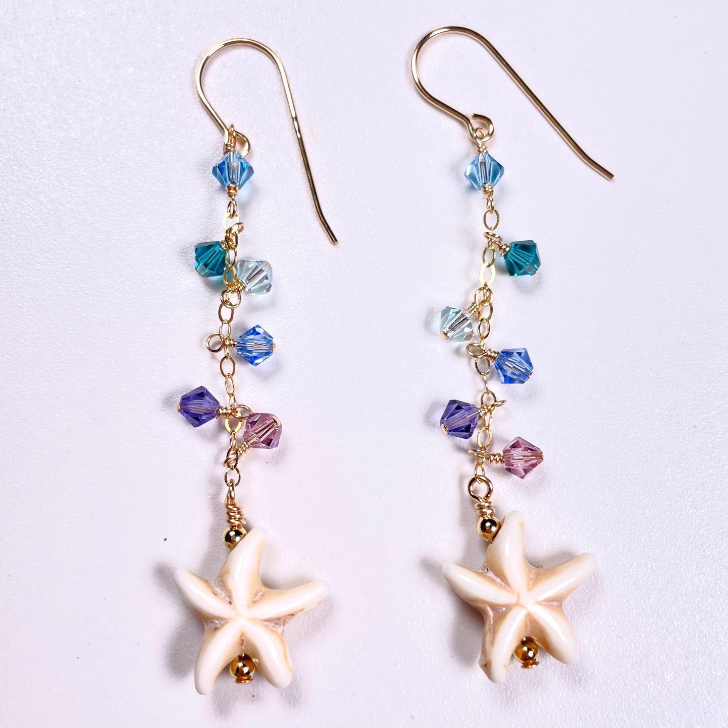 Rainbow Starfish Earrings