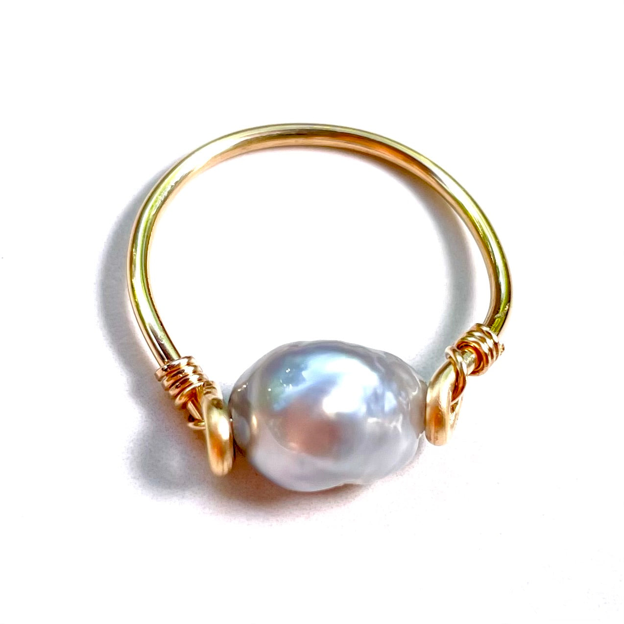 Tahitian Keshi Pearl Ring