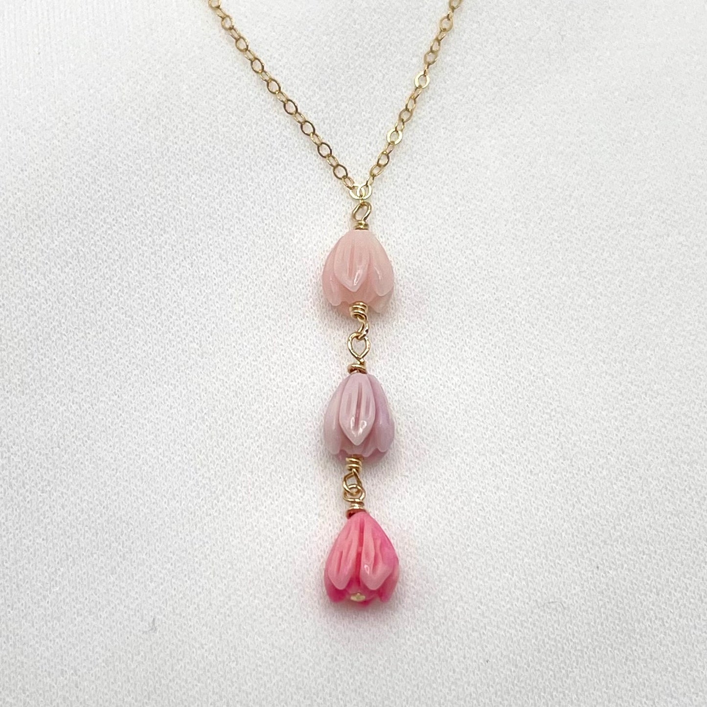 Sunrise Ombré Pikake Necklace