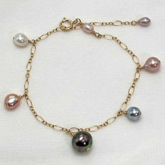 Pearl Charm Bracelet