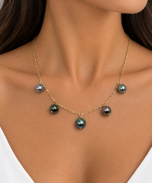 Blue Lagoon Tahitian Pearl Necklace