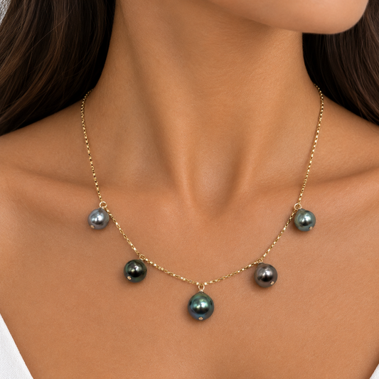 Blue Lagoon Tahitian Pearl Necklace