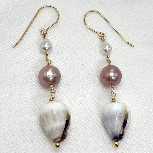 Ombré Cone Shell Earrings