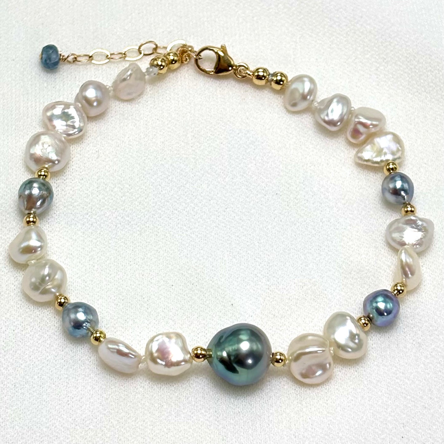 Blue Ocean Akoya Pearl Bracelet
