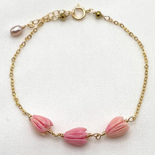 Pink Pikake Bracelet