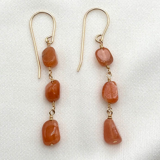 Sunstone Earrings
