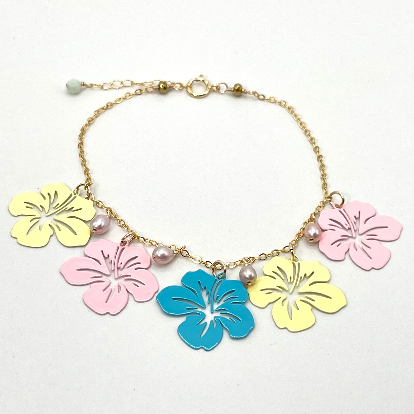 Pastel Hibiscus Bracelet