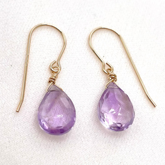 Pink Amethyst Earrings