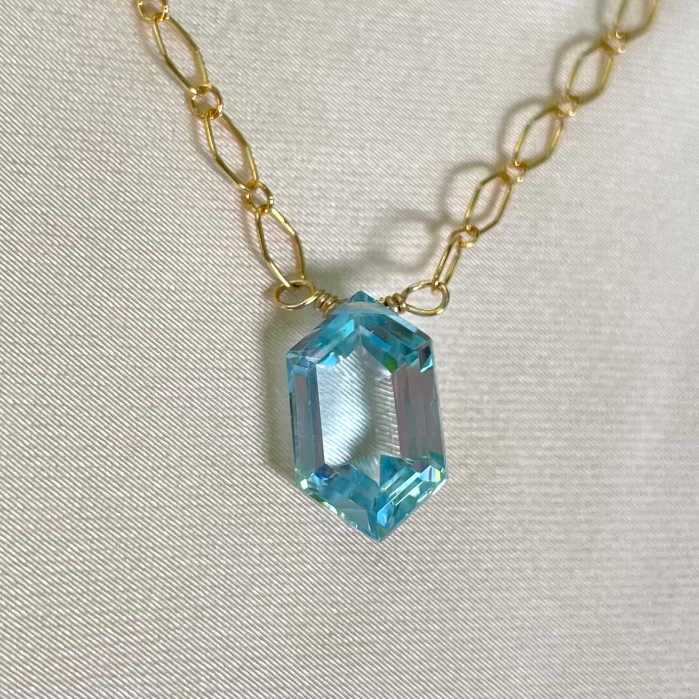 Blue Topaz Necklace