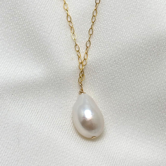 White Edison Pearl Necklace