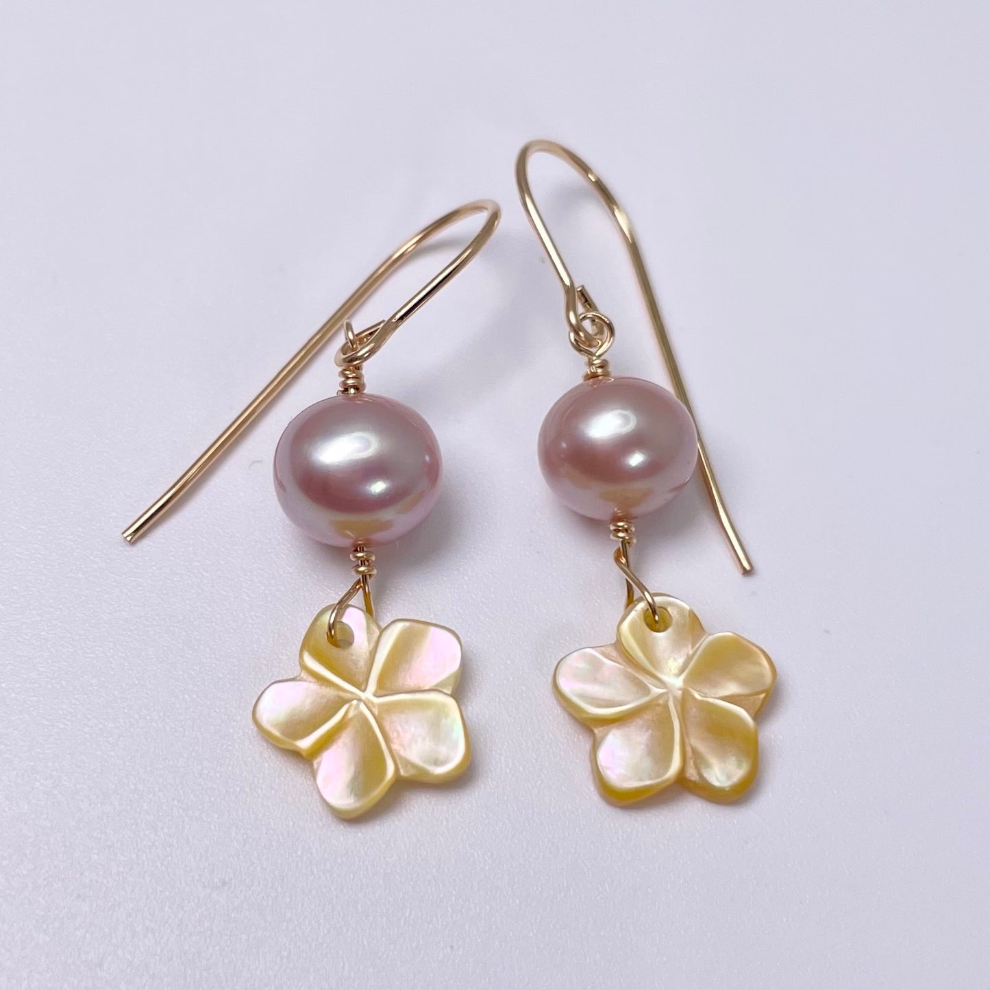 Pink Pearl Pua Earrings