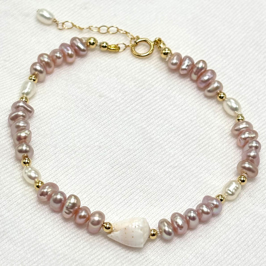 White Cone Shell Bracelet
