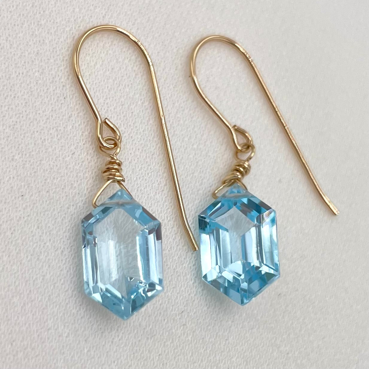 Blue Topaz Earrings