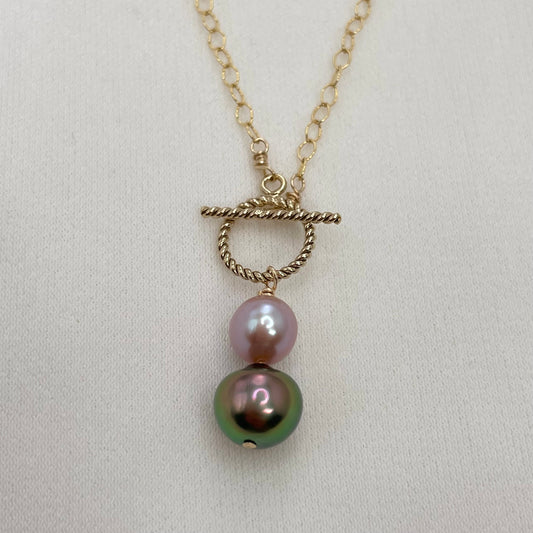 Peacock Tahitian Pearl Dreamy Necklace