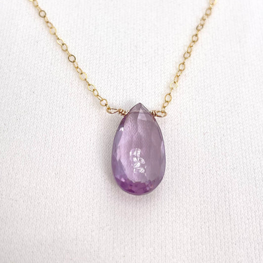 Pink Amethyst Necklace