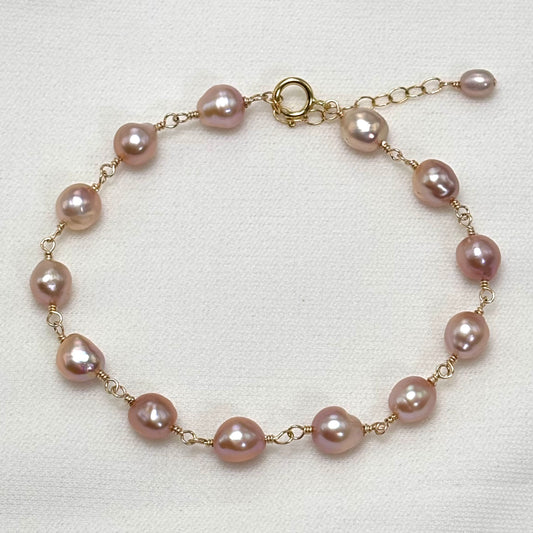Pink Pearl Bracelet