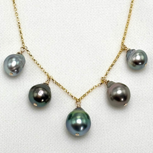 Blue Lagoon Tahitian Pearl Necklace