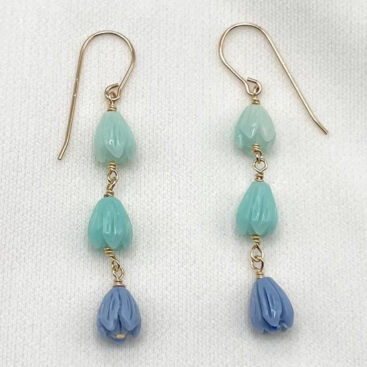 Ocean Ombré Pikake Earrings