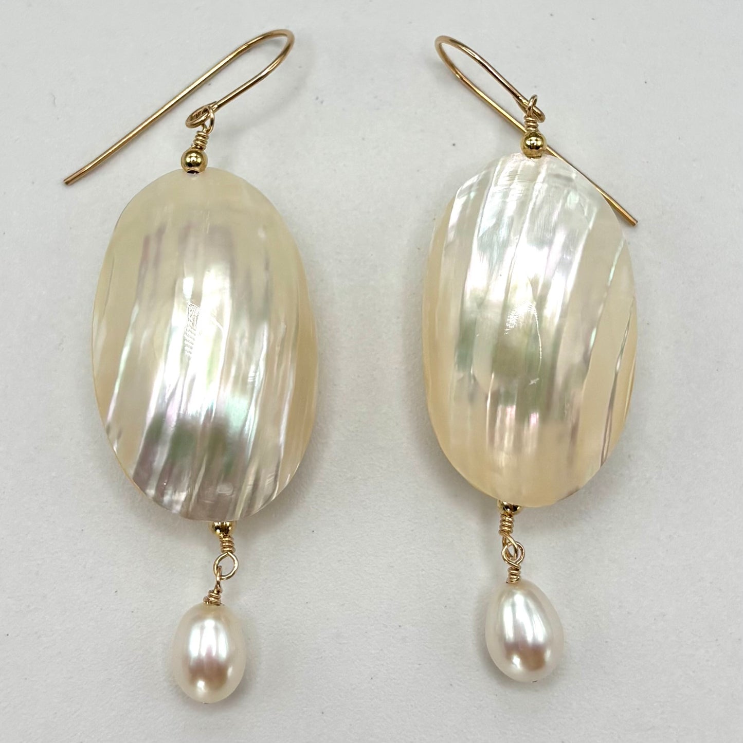 Iridescent Pearl Earrings