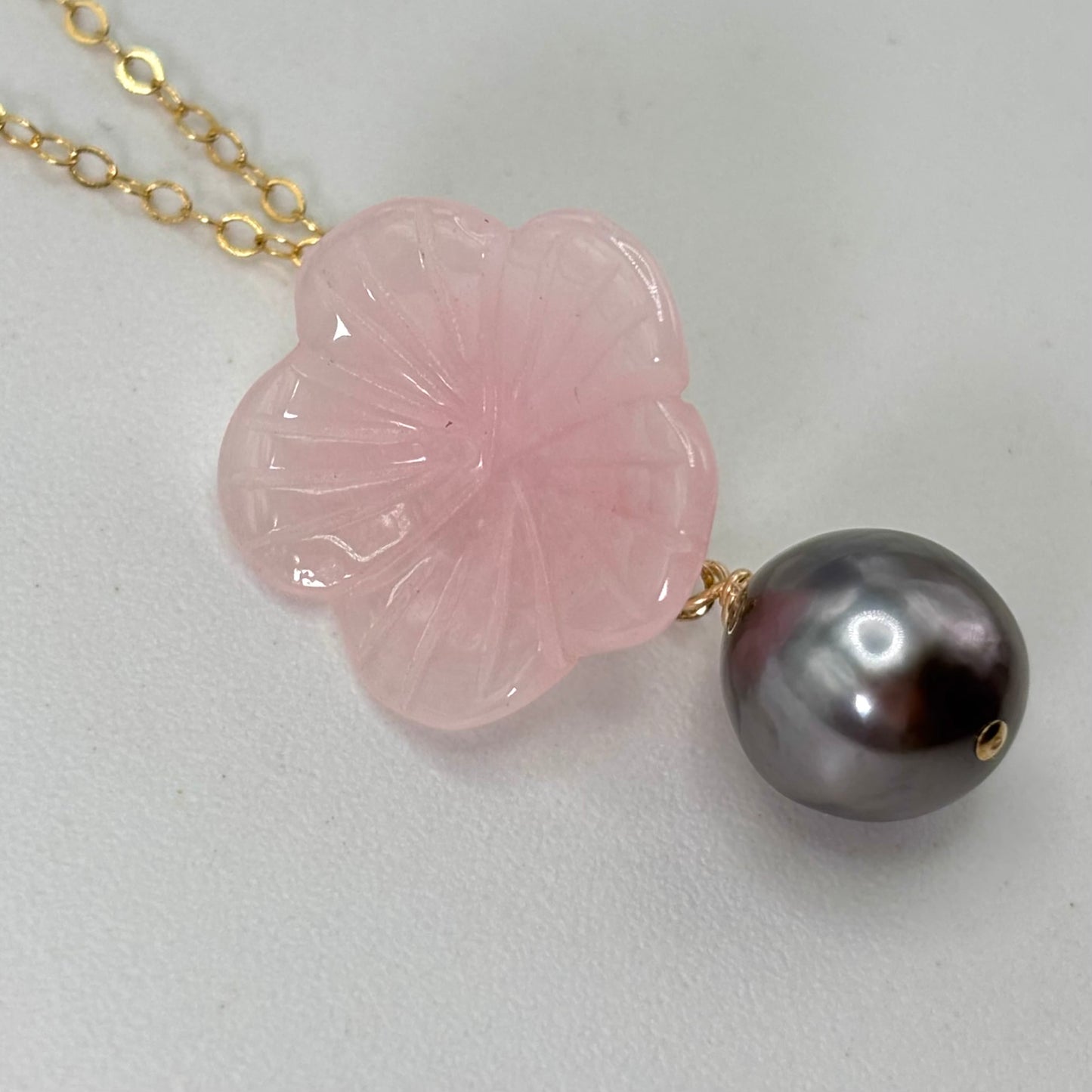 Tahitian Pearl Flower Necklace