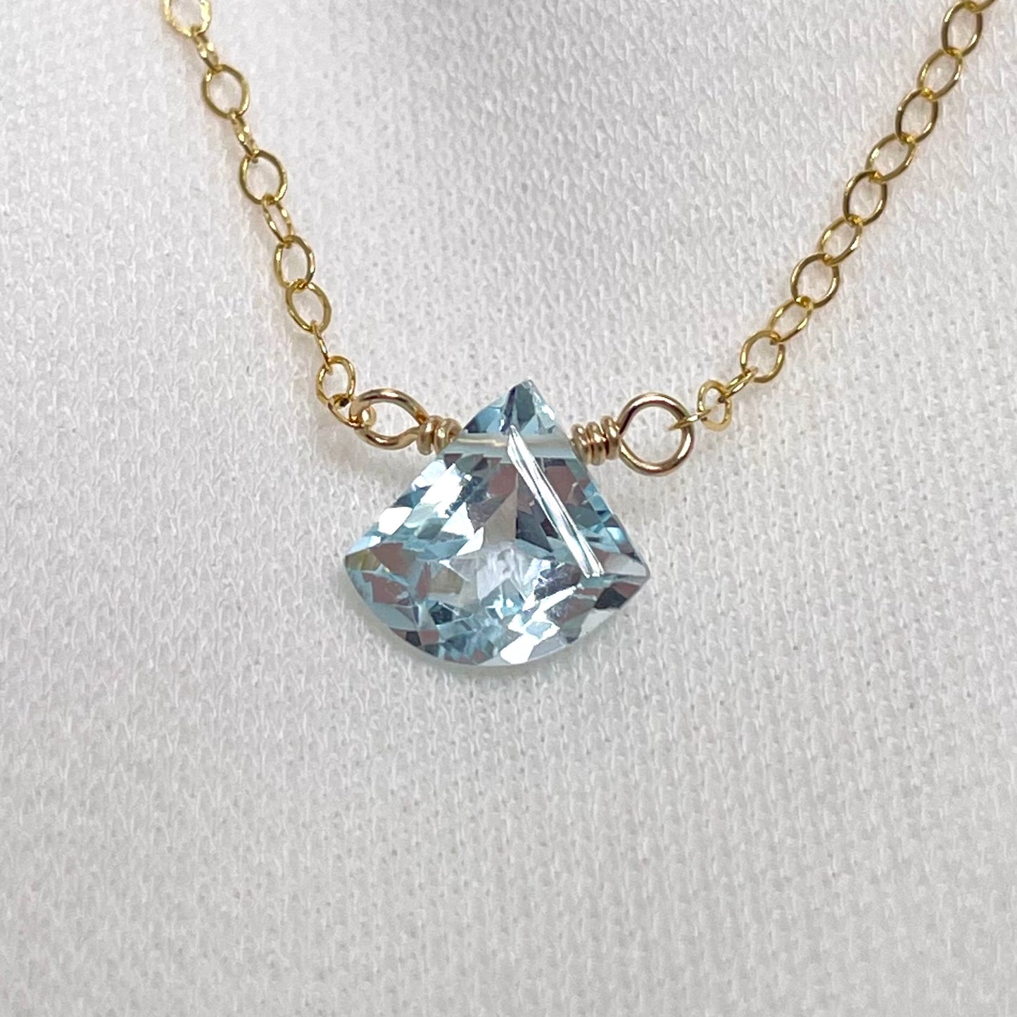 Light Blue Topaz Necklace