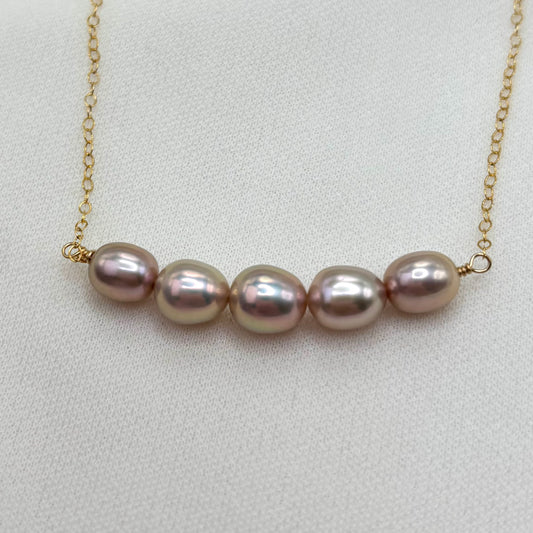 Light Pink Pearl Necklace