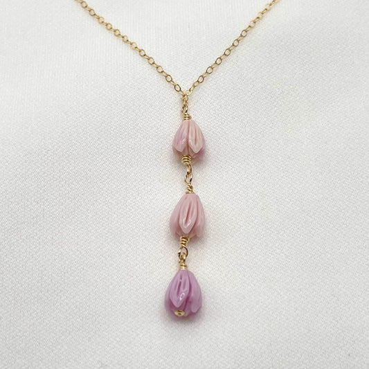 Lilac Pikake Necklace