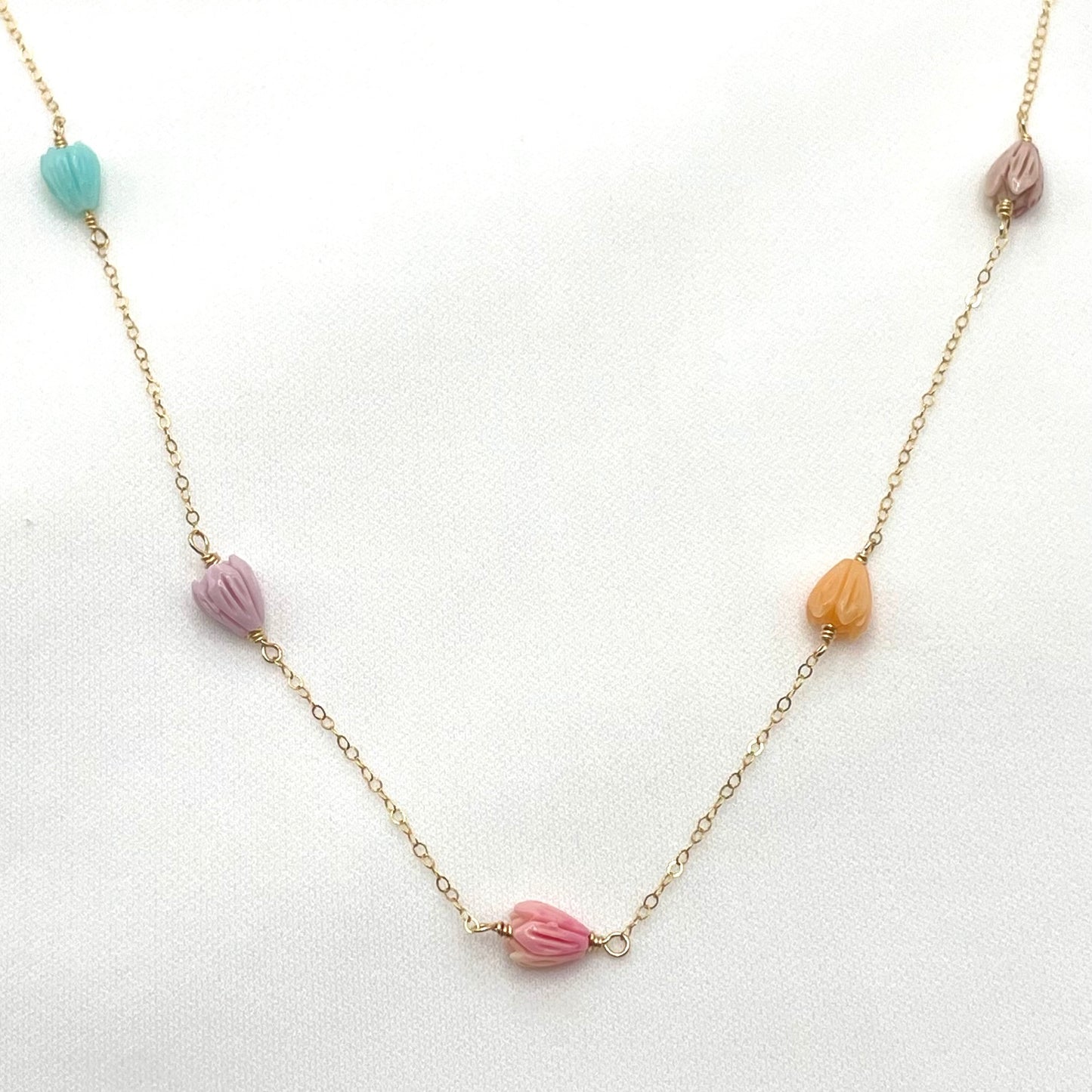 Rainbow Pikake Necklace