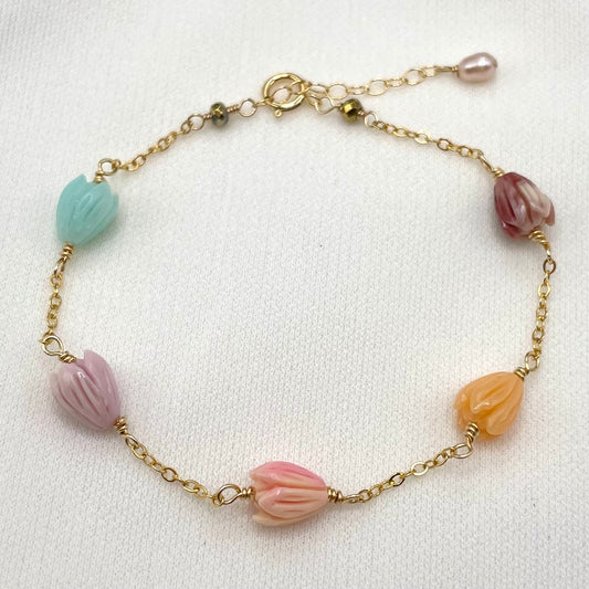 Rainbow Pikake Bracelet