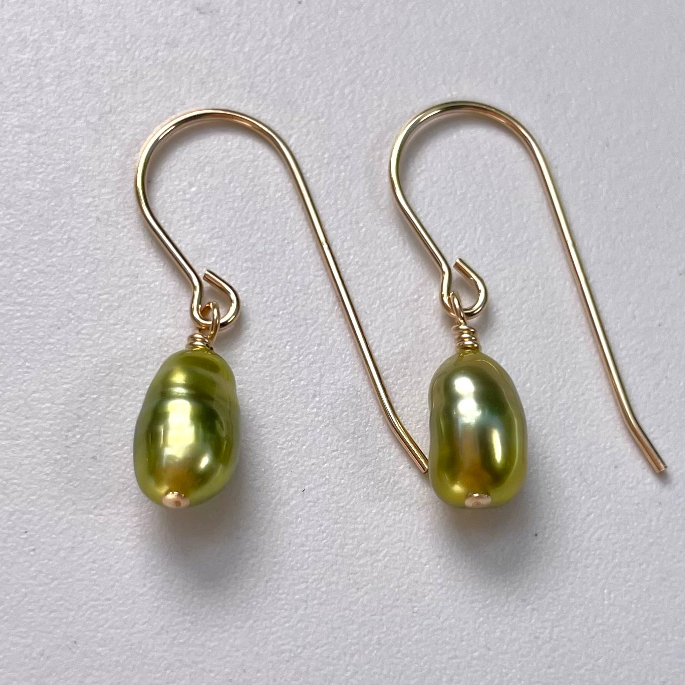 Pistachio Keshi Earrings