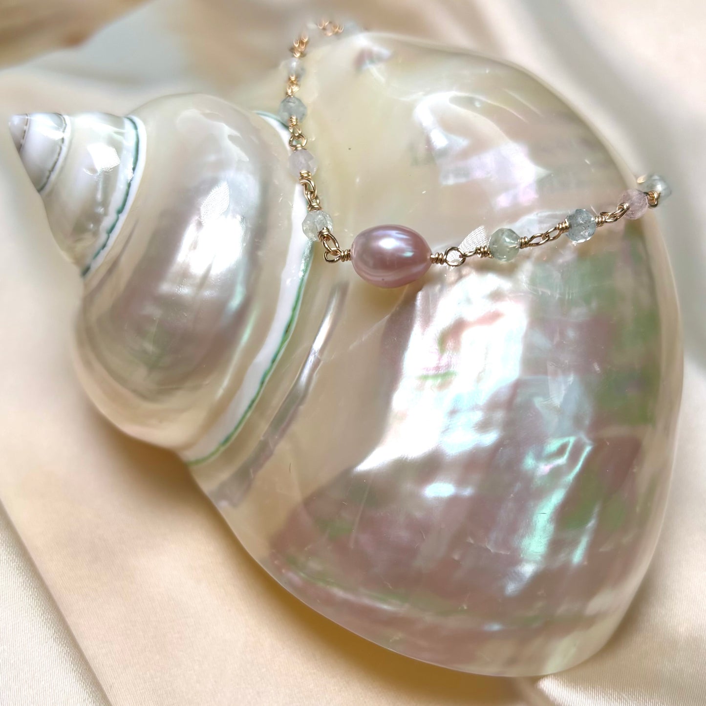 Pink Keshi Pearl Candy Bracelet