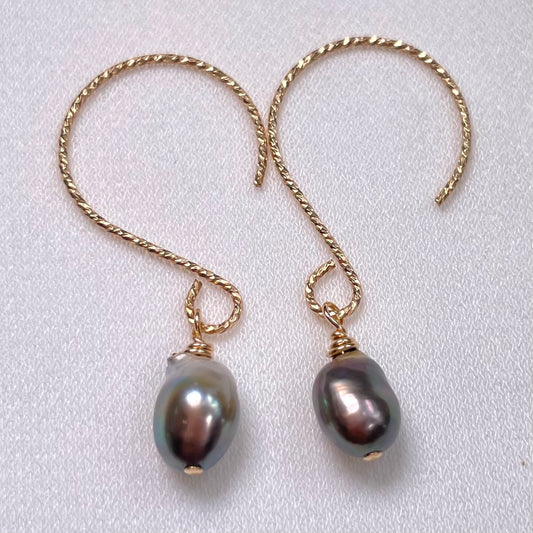 Tahitian Keshi Pearl Earrings