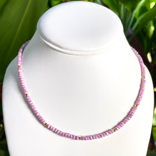 Pink Silverite Treasure Necklace