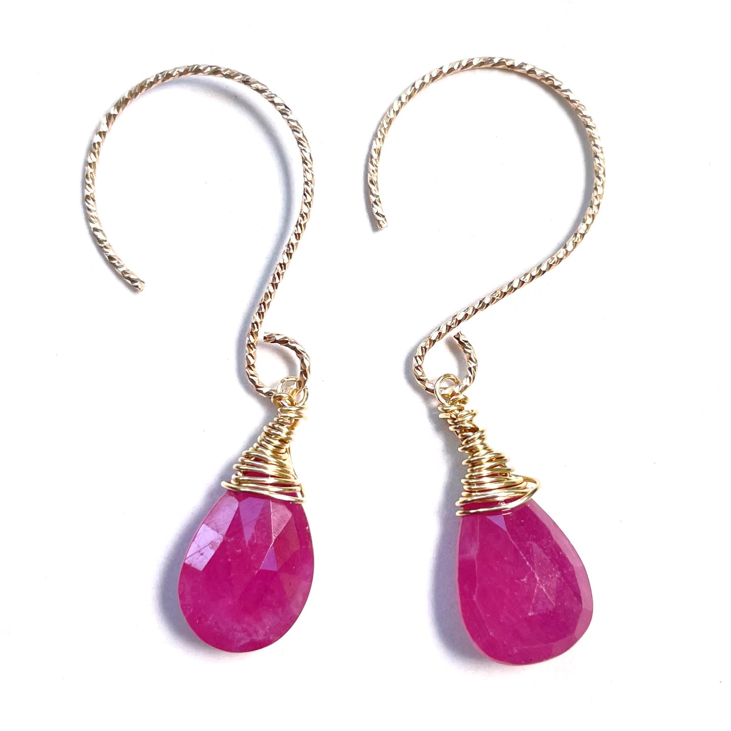 Pink Sapphire Earrings