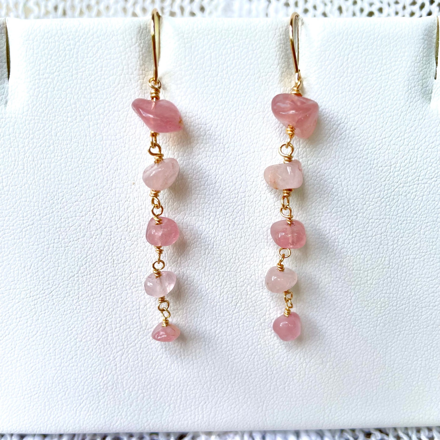 Rose Quartz Earrings