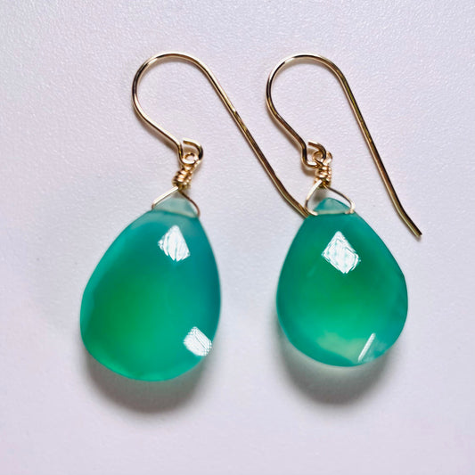 Green Onyx Earrings