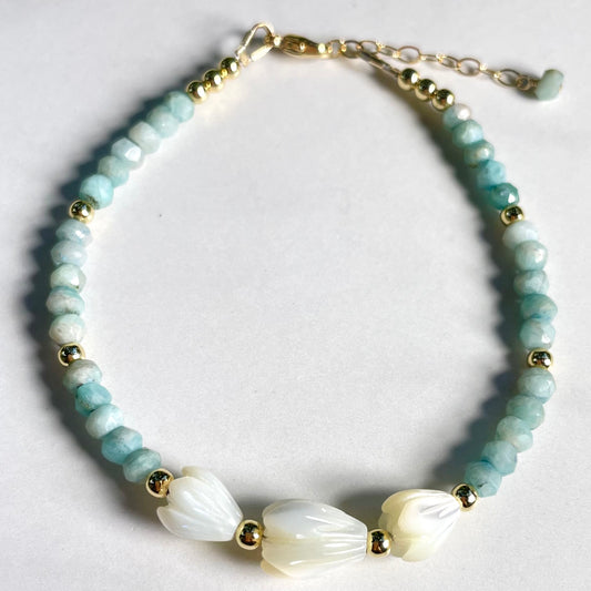 Pikake Amazonite Treasure Bracelet